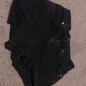 Wild fable black denim shorts size 00/24